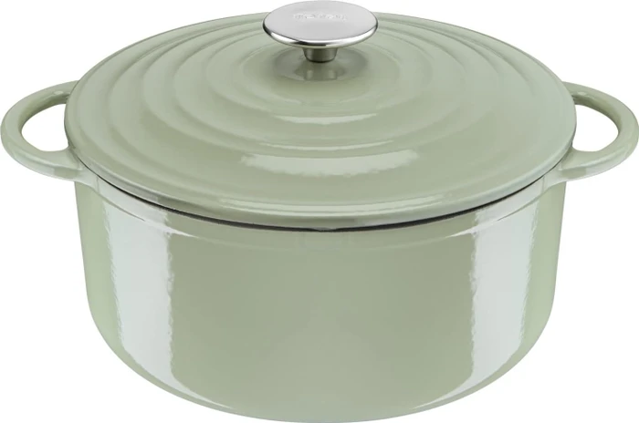 Tefal E25804 Lov Gusseisen Kochtopf Bräter rund 25cm hellgrün