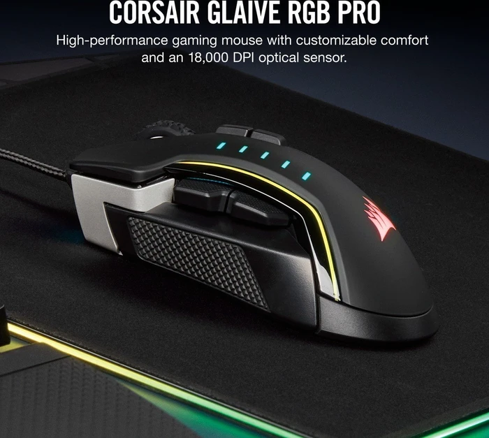 Corsair Glaive RGB Pro Aluminium, USB