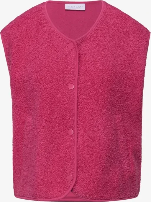 Street One Wolloptik Weste dark candy pink (Damen)
