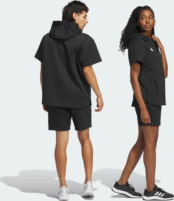 adidas Dugout Short Sleeve Hoodie schwarz