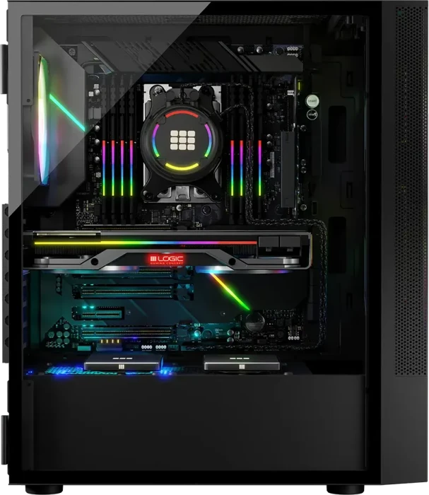Logic Concept Arya ARGB Black, Glasfenster
