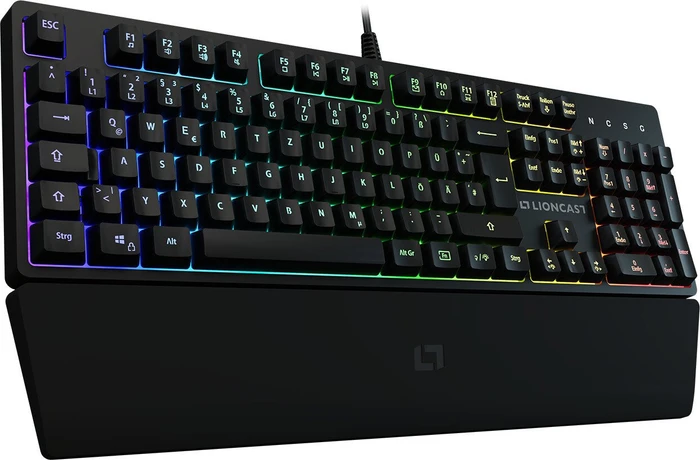 Lioncast LK100 RGB Gaming Tastatur, USB, DE
