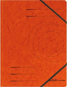 Herlitz Sammelmappe Colorspan mit Eckspanner, A4, orange, 5er-Pack