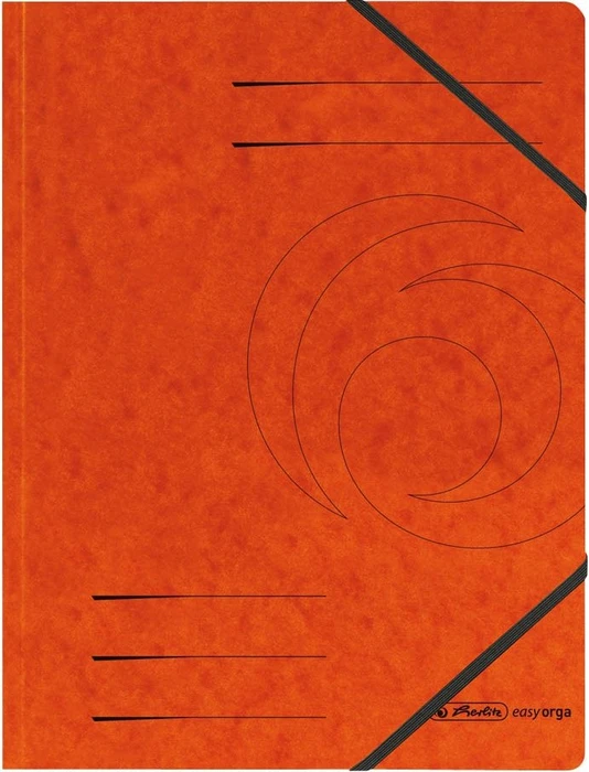 Herlitz Sammelmappe Colorspan mit Eckspanner, A4, orange, 5er-Pack