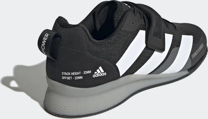 adidas Adipower 3 core black/cloud white/grey three
