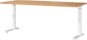 Germania 7912-242 Schreibtisch 180x80cm Eiche/weiß