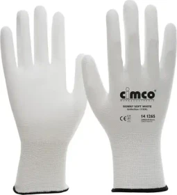 Cimco 14 1281 Skinny Soft White Arbeitshandschuhe 8/M