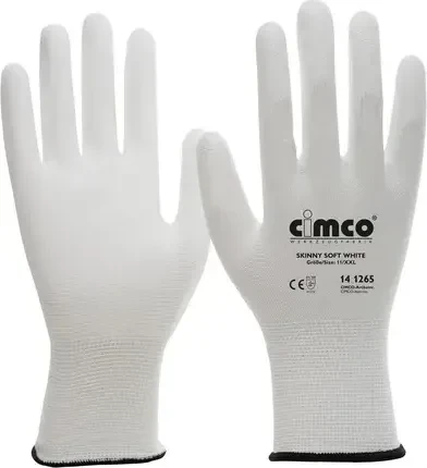 Cimco 14 1281 Skinny Soft White Arbeitshandschuhe 8/M