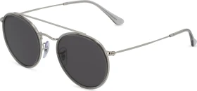 Ray-Ban RB3647N Round Double Bridge Legend 51mm shiny silver/dark grey classic