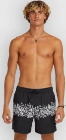 O'Neill Uni Flower 16" Badeshorts black/tropical stripe (Herren)