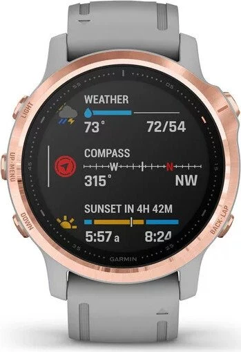 Garmin Fenix 6S Sapphire rose gold/powder grey