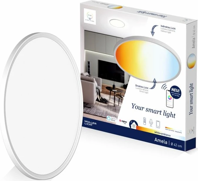 Müller Licht tint Amela LED Deckenleuchte white+ambiance 21.5W
