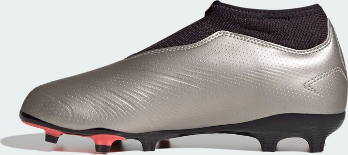 adidas Predator League Laceless FG platinum metallic/aurora black/turbo (Junior)