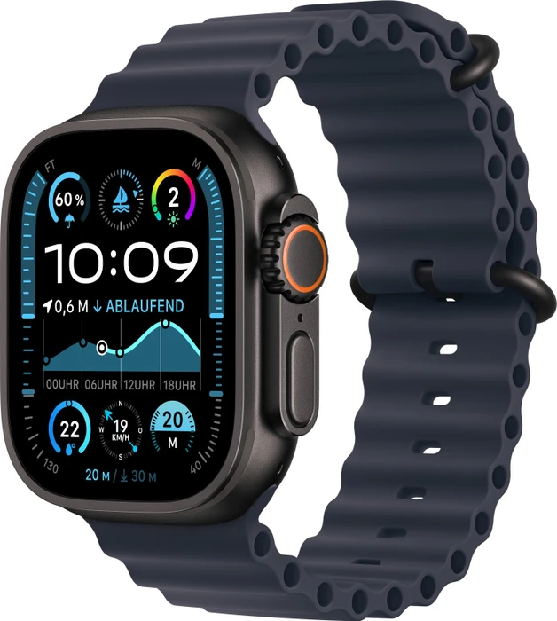Apple Ocean Armband Verlängerung für Apple Watch Ultra 49mm marine/titan schwarz