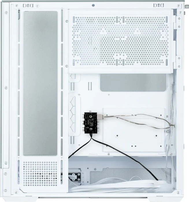 Zalman P40 Prism White, weiß, Glasfenster