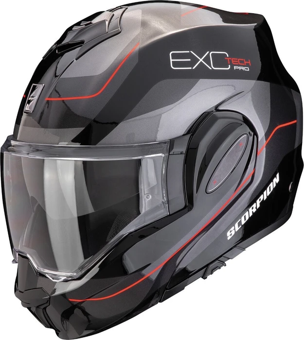 Scorpion EXO-Tech Evo Pro Commuta schwarz/silber/rot