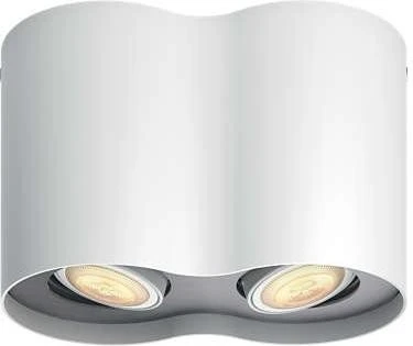 Philips Hue White Ambiance Pillar Spot 2-flammig weiß