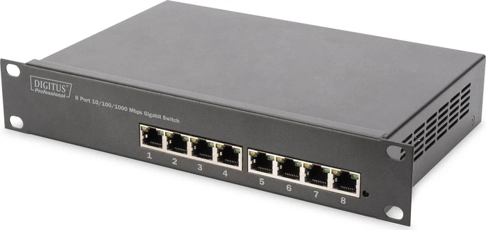 Digitus Professional DN-801 Rackmount Gigabit Switch, 8x RJ-45
