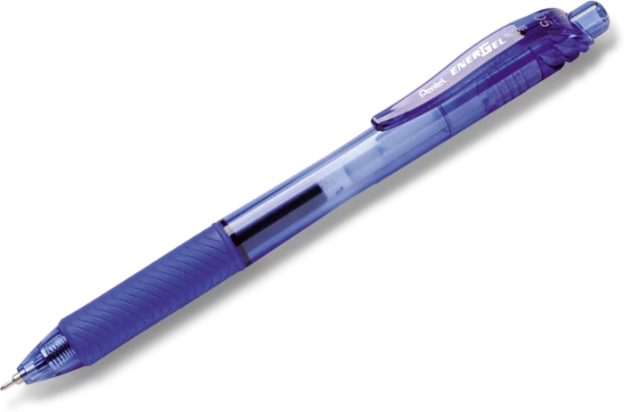 Pentel EnerGel X BLN105 0.5mm/0.25mm Gelroller blau/transparent