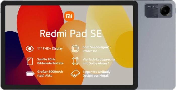 Xiaomi Redmi Pad SE, Graphite Gray, 4GB RAM, 128GB