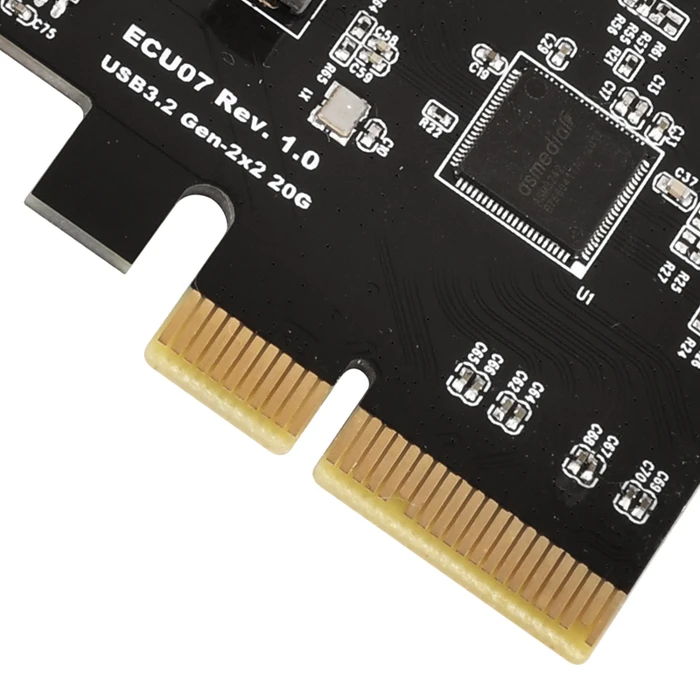 SilverStone ECU07, 1x USB-C 3.2 Key-A Header, PCIe 3.0 x4