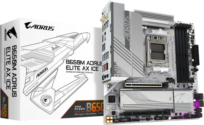 GIGABYTE B650M AORUS Elite AX ICE (AMD AM5)