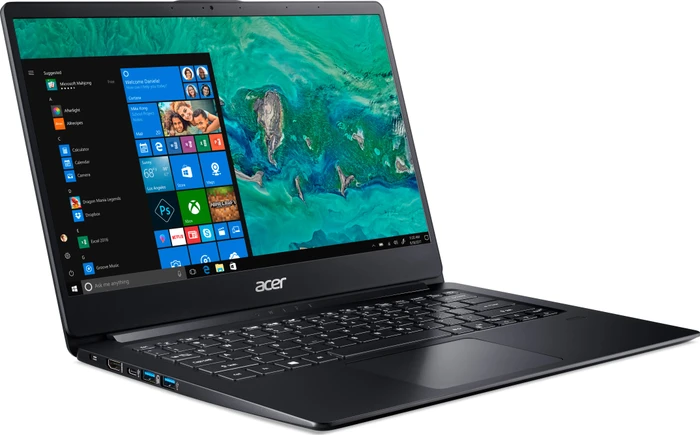 Acer Swift 1 SF114-32-P7F1, schwarz, Pentium Silver N5000, 4GB RAM, 128GB SSD, DE