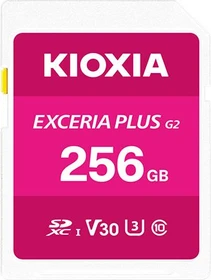 KIOXIA EXCERIA PLUS G2 R100/W90 256GB, UHS-I U3, Class 10