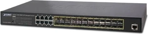 Planet GS-5220 Rackmount Gigabit Managed Switch, 16x SFP, 8x RJ-45/SFP