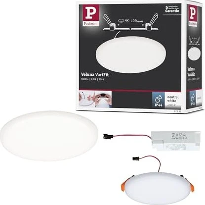 Paulmann Veluna VariFit Einbaupanel rund 8.5W satin