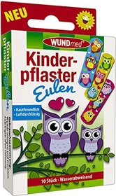 WUNDmed Eulen, 1.9 x 6.3cm, 10 Stück