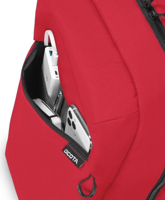 Dicota Commuter 13-16" Rucksack, rot