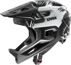 UVEX React Fullface-Kinderhelm black/white matt