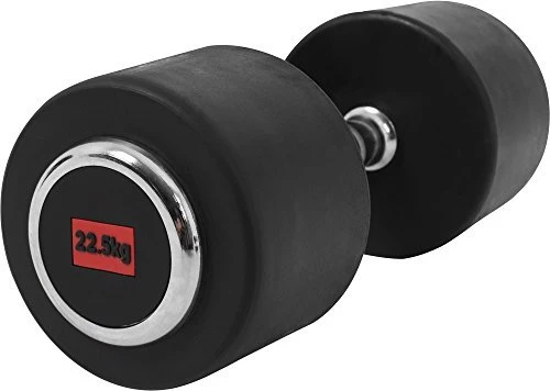 Gorilla Sports Profi Gummi Kurzhantel 22.5kg
