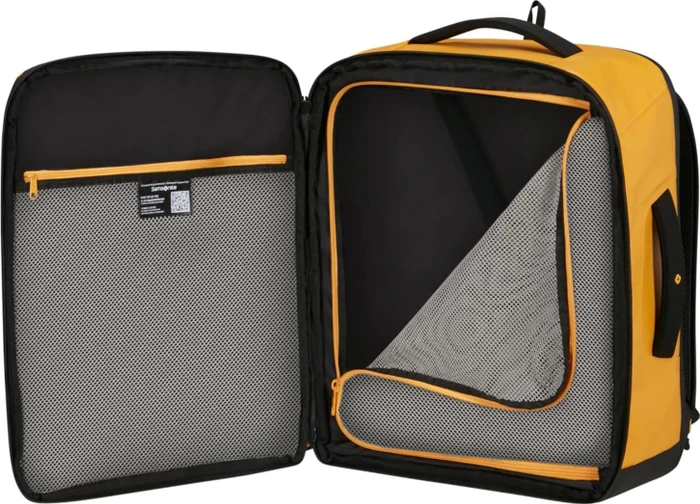 Samsonite Paradiver Light, Underseat Backpack M, Untersitz Handgepäck, Kabinentasche, Flugzeug Rucksack, 45cm, 33l, gelb