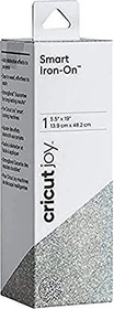 Cricut Joy Smart Vinyl Iron On Glitter Bügelfolie silber, 13.9x48cm