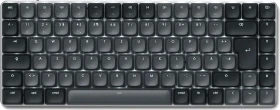 Satechi SM1 Slim Mechanical Backlit BT Keyboard, Dark, grau/schwarz, low-profile BROWN Switches, USB/Bluetooth, DE (ST-KSM1DK-DE)
