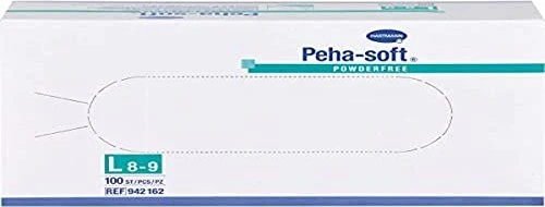 Hartmann Peha-soft Latex powderfree Einweghandschuhe L, 100 Stück