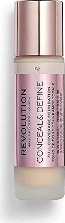 Revolution Beauty Conceal & Define Foundation F2, 23ml