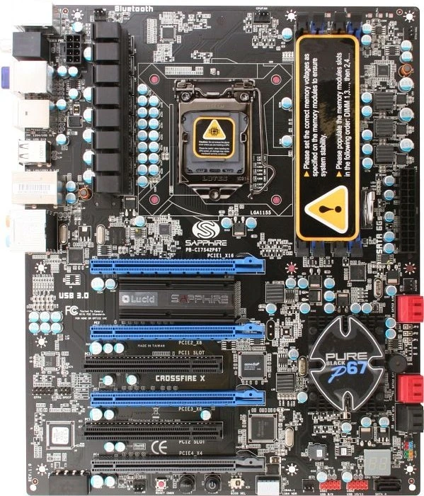 Sapphire Pure Black P67 Hydra (Intel 1155)