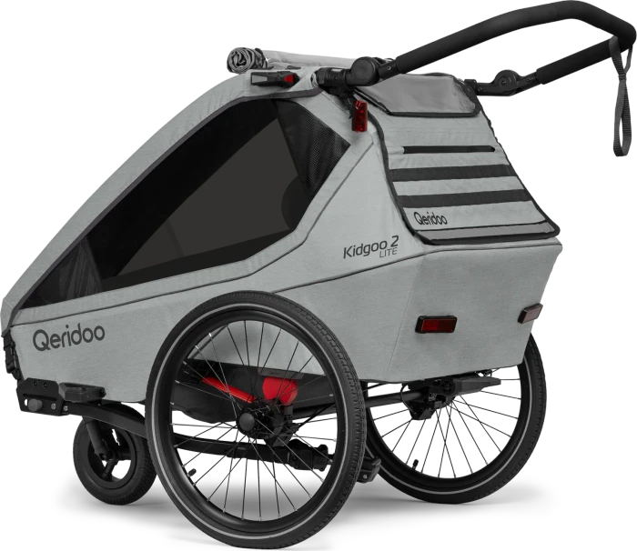 Qeridoo Kidgoo 2 Lite Fahrradanhänger titanium grey (Modell 2026)