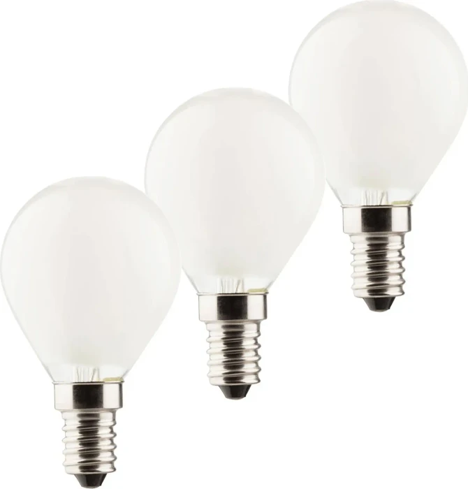 Müller Licht Essentials Retro-LED Tropfen E14/827 4.2W warmweiß, 3 Stück