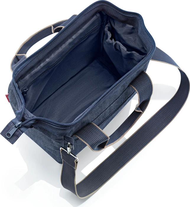 Reisenthel allrounder cross Umhängetasche herringbone dark blue