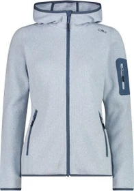 CMP Knit Tech Fleece Hoody Jacke sky blue/bianco (Damen)