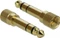 DeLOCK 3.5mm Klinke 3-Pin [Stecker] auf 3.5mm 3-Pin Klinke [Stecker], mit 2x Schraubadapter auf 6.35mm, schwarz 1m Vorschaubild