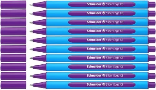 Schneider Slider Edge, XB Kugelschreiber violett/blau, 10er-Pack