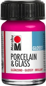Marabu Porcelain & Glass Malfarbe Glänzend, himbeere, 15ml