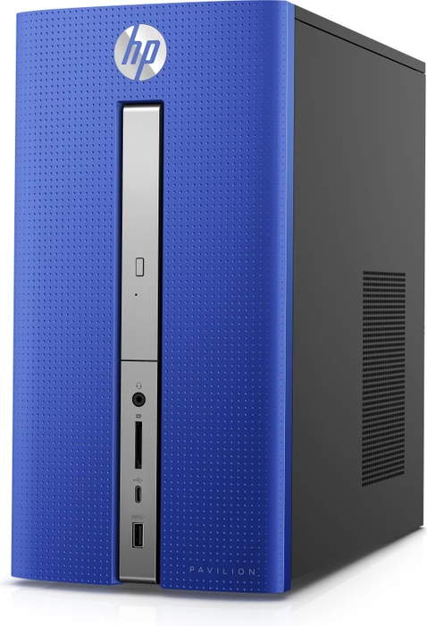 HP Pavilion 570-p579ng, blau, Core i7-7700, 16GB RAM, 128GB SSD, 1TB HDD, GeForce GTX 1050