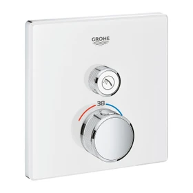 Grohe Grohtherm SmartControl Thermostat mit 1 Ventil moon white