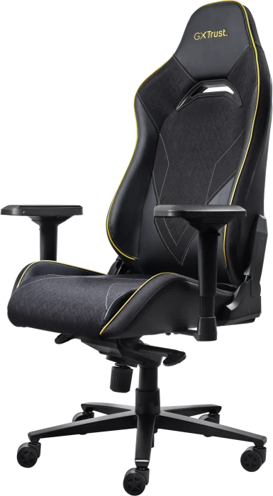 Trust Gaming GXT 721 Ruya Pro Gamingstuhl, schwarz/gold
